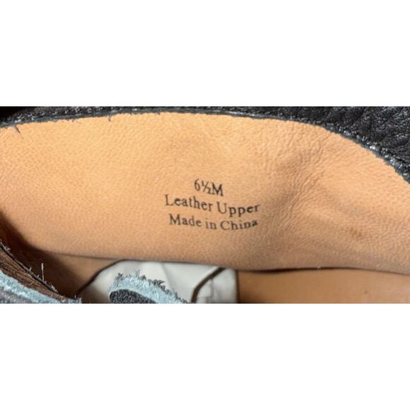 L'Amour Des Pieds Black Leather Ankle Boots Buttery Soft Bootie Buckle Block 6.5 - Picture 14 of 16